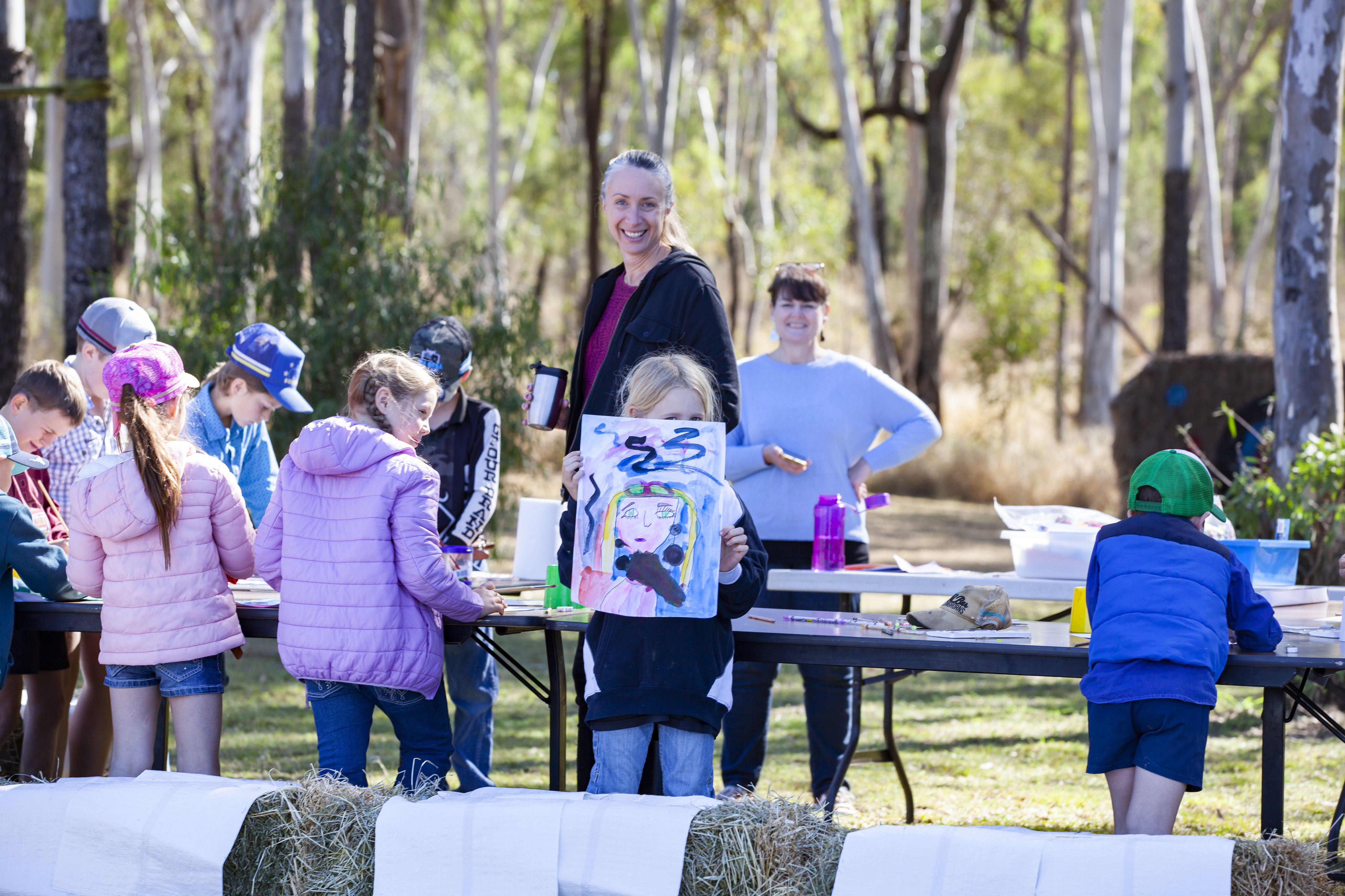 Pedler and students at Cluster.jpg